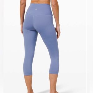 Lululemon Align Crop *21" Water Drop size 18 NWOT